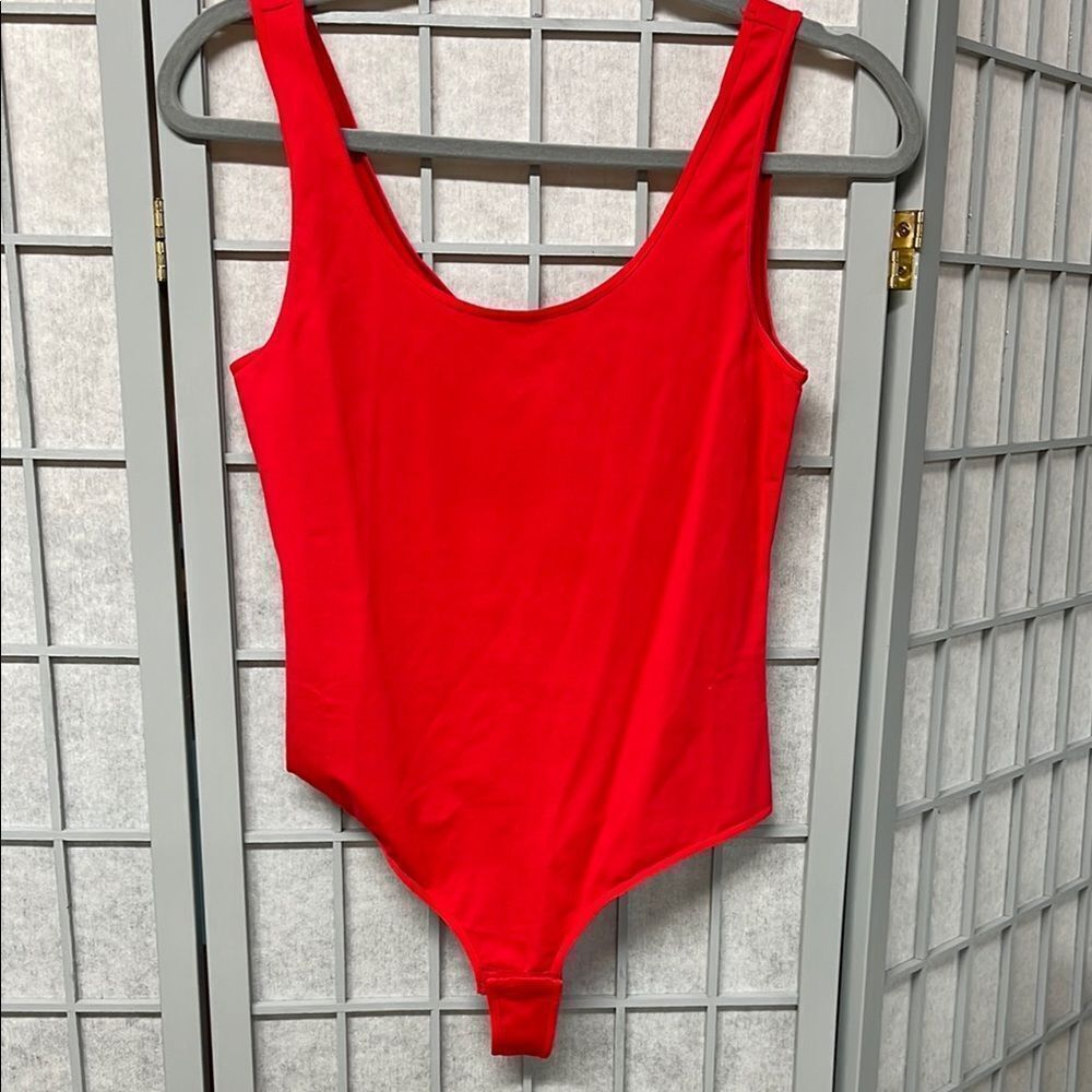 Tristan Women’s Red Bodysuit, Size Small